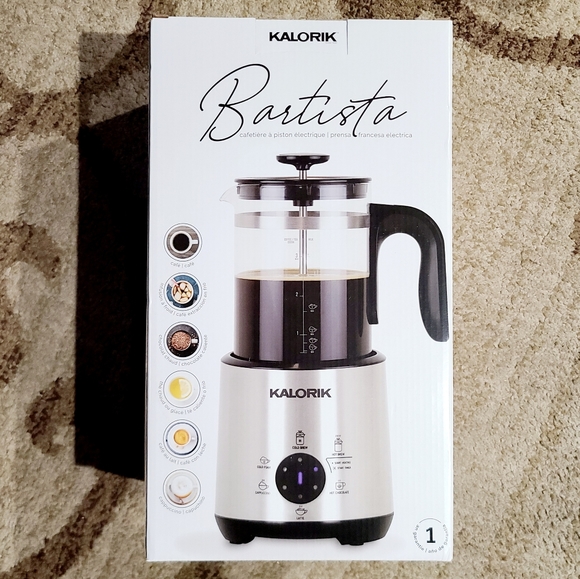 ☕ NIB‼️ Kalorik brand Stainless Steel Barista French Press - Picture 11 of 14